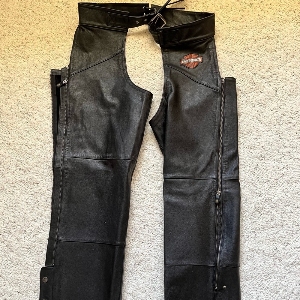 Woman’s Harley Davidson leather chaps